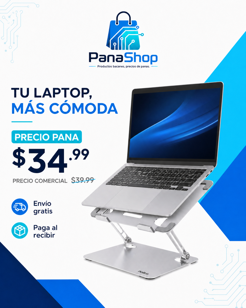 Soporte Ergonómico Ajustable para Laptop – Trabaja Más Cómodo